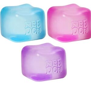 NeeDoh Cube Super Solid Squish Purple Stress Toy Viral Easter Basket Gift NEW